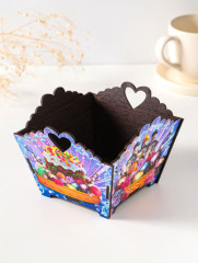 Подставка под кулич «Пасхальные яйца и храм» - Фото 1