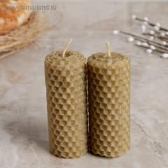 Набор свечей из вощины медовой с добавлением эфирного масла «Корица» - Фото 3