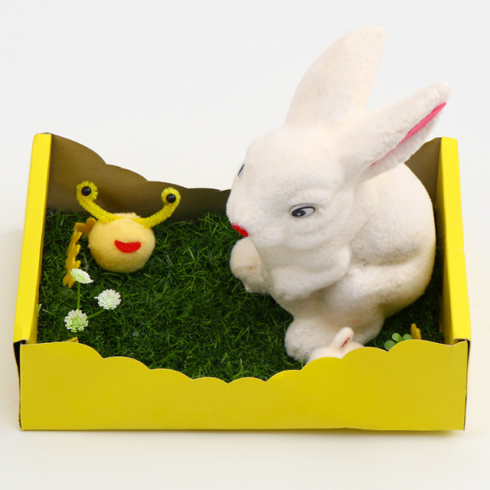 Пасхальный декор «Зайчик на травке»