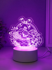 Светильник 3D «Пасхальная корзинка» - Фото 4