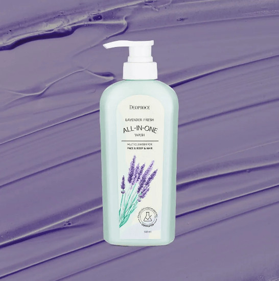 Парфюмированный гель для душа и волос с экстрактом лаванды «Lavender Fresh All-In-One Wash»
