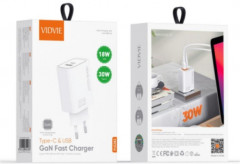Комплект СЗУ PLE282TT 30W USB+Type-C порт с кабелем Type-C-Type-C - Фото 1