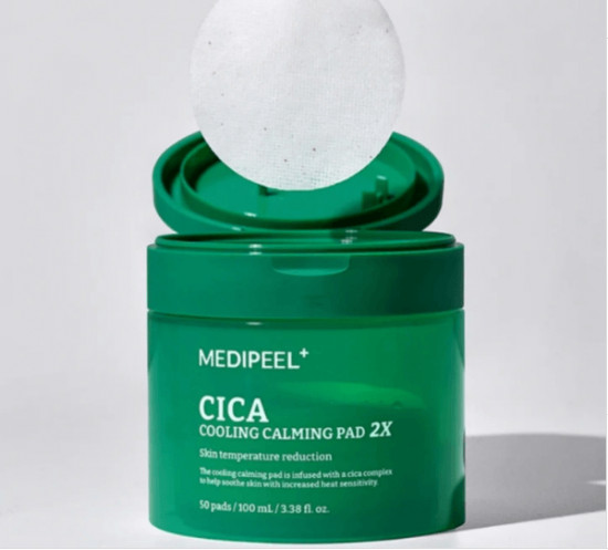 Успокаивающие охлаждающие пэды для лица «Cica Cooling Calming Pad 2X»