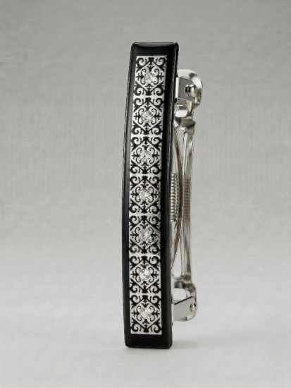 Заколка-автомат со стразами