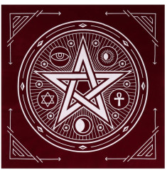 Скатерть для гадания бархатная «Пентаграмма» - Фото 1