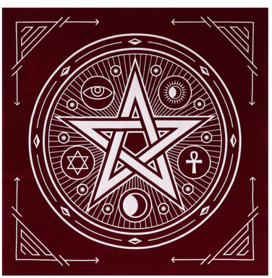 Скатерть для гадания бархатная «Пентаграмма»