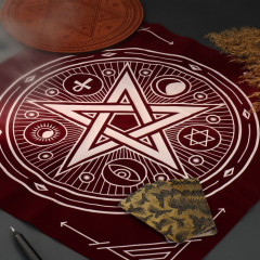 Скатерть для гадания бархатная «Пентаграмма» - Фото 2
