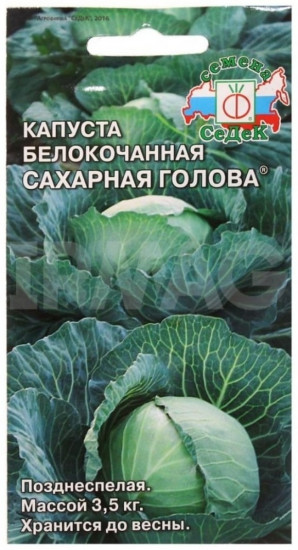 Семена капусты белокочанной «Сахарная Голова»