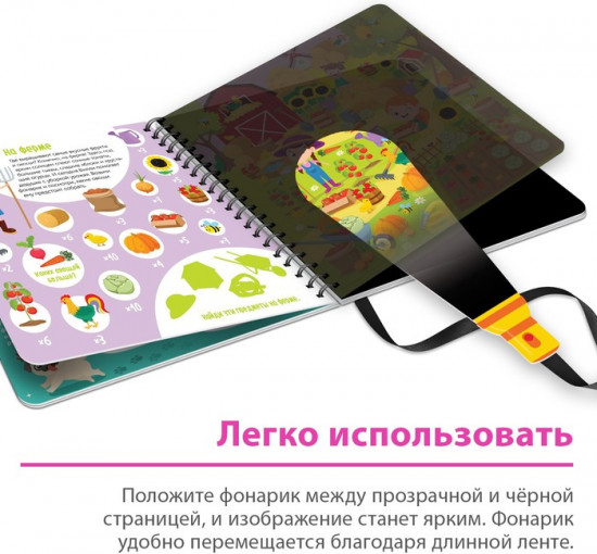 Секретная книга с волшебным фонариком «Найди и сосчитай с Вилли»
