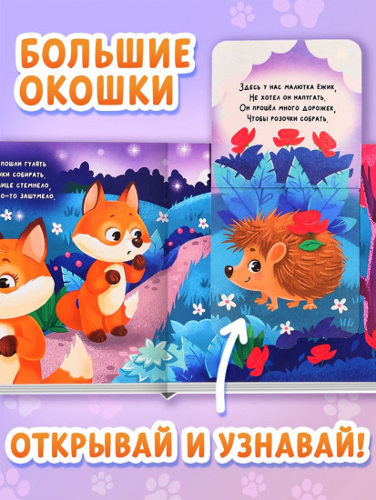Набор книжек картонных с окошками