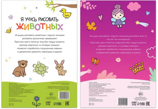 Набор книг для девочек «Я учусь рисовать»
