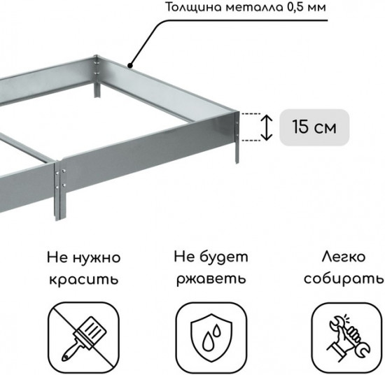 Грядка оцинкованная