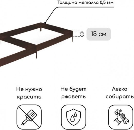 Грядка оцинкованная