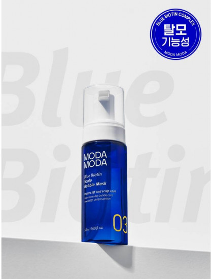 Кислородная маска-пенка для кожи головы «Blue Biotin Scalp Bubble Mask»