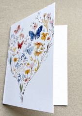 Открытка «Цветы и бабочки» - Фото 1
