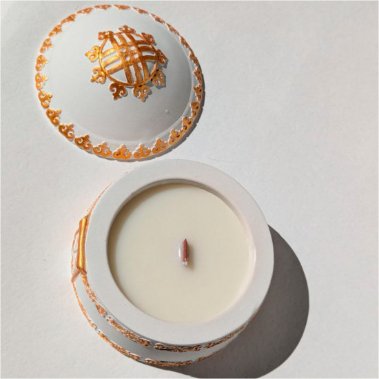 Свеча ароматическая с ароматом ванили «Золотая Юрта»