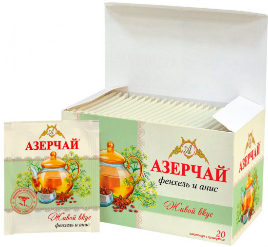 Чай зеленый с фенхелем и анисом «Живой вкус»