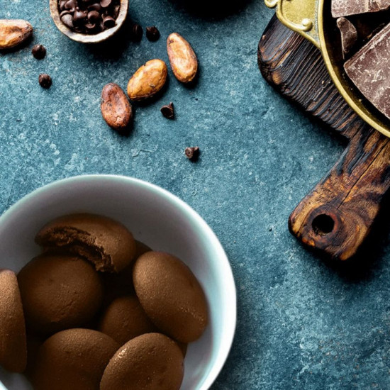 Печенье песочное с шоколадным кремом