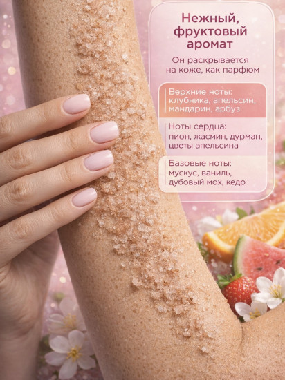 Скраб для тела парфюмированный с маслами