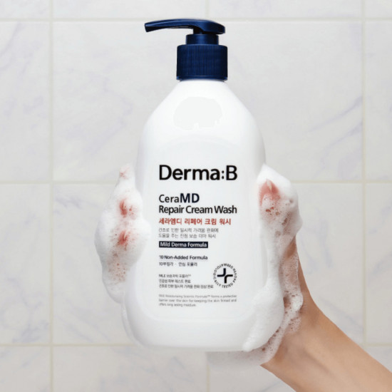 Крем-гель для душа на ламеллярной эмульсии «CeraMD Repair Cream Wash»