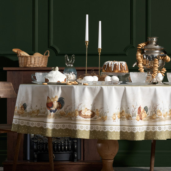 Скатерть круглая «Золотая курочка»