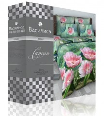 Комплект постельного белья (арт. 1379, 2-спальный, сатин, 2 наволочки 70х70) - Фото 1