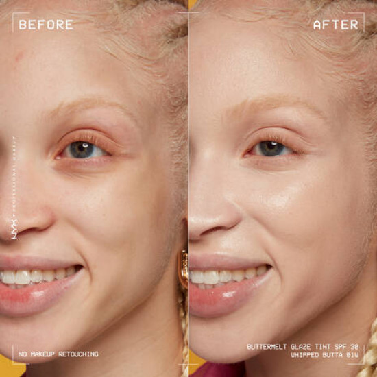 Тональный тинт для лица с эффектом сияния «Buttermelt Glaze» SPF 30, оттенок 01 Whipped Butta