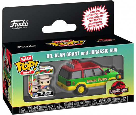 Набор фигурок «Dr. Alan Grant and Jurassic SUV»