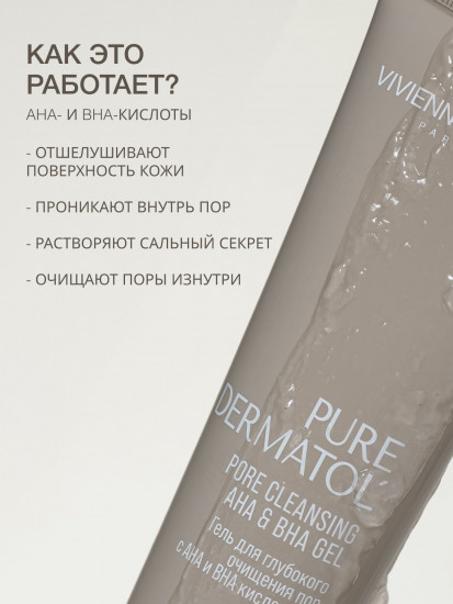 Гель для очищения пор с АНА- и ВНА-кислотами «Pore Cleansing AHA & BHA Gel»