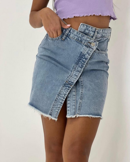 Юбка джинсовая на запах