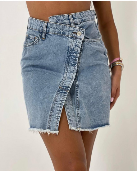 Юбка джинсовая на запах