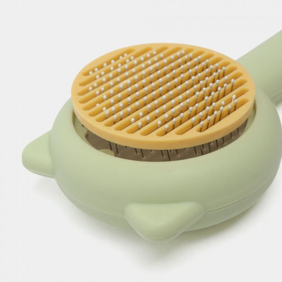 Расческа-пуходерка для кошек и собак с механизмом очистки