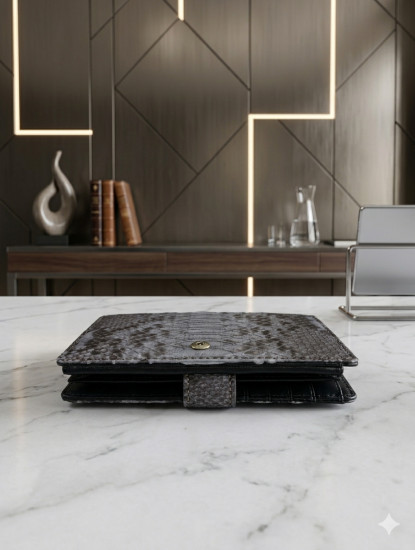 Портмоне из натуральной кожи питона