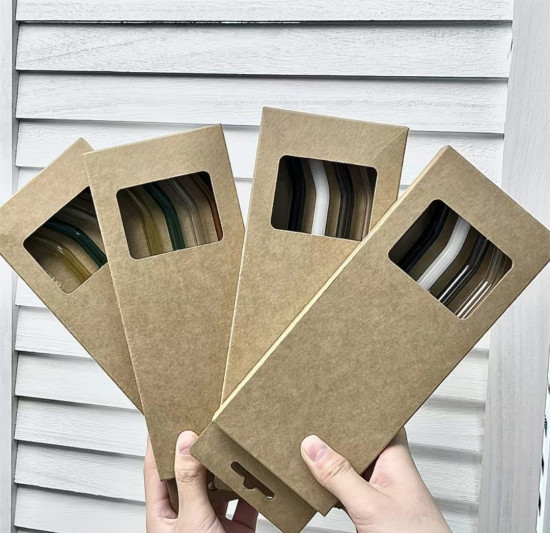 Набор стеклянных трубочек для напитков