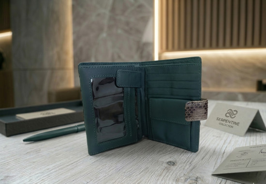 Портмоне из натуральной кожи питона