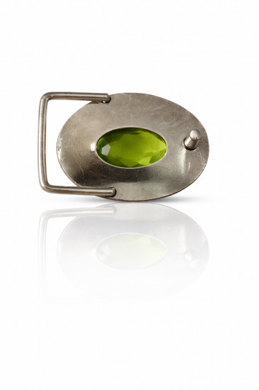 Пряжка для ремня с хризолитом «Olivara»