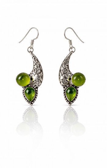Серьги с принитом «Viridia»
