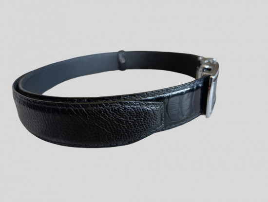 Ремень из натуральной кожи страуса