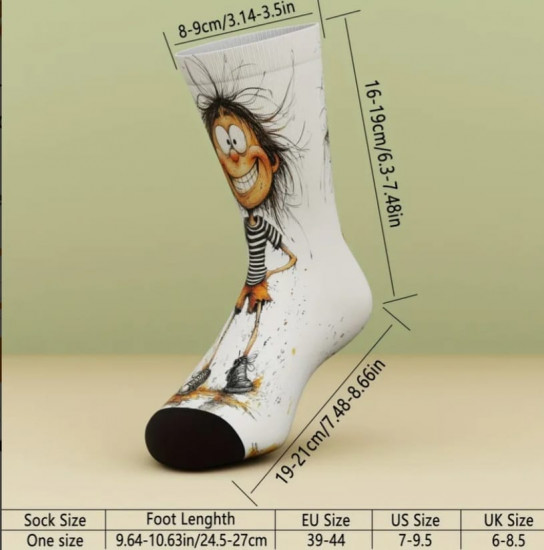 Носки с арт-принтом 8