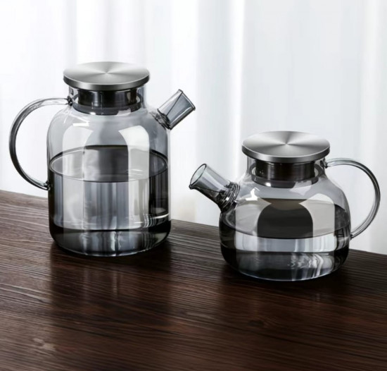 Заварочный чайник из стекла с крышкой