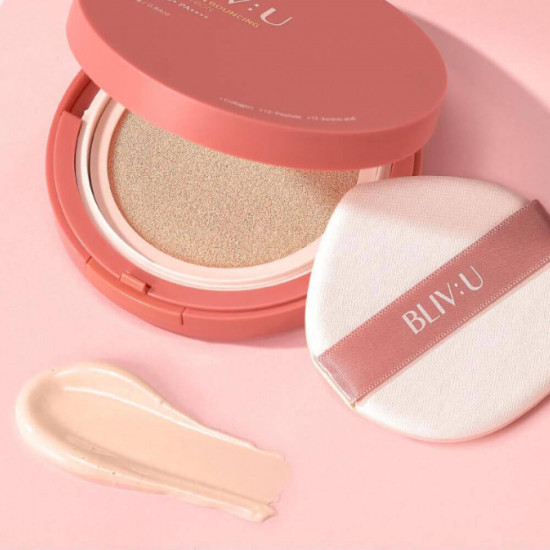 Коллагеновый солнцезащитный кушон «Collagen Bouncing Sun Cushion» SPF50+ PA++++