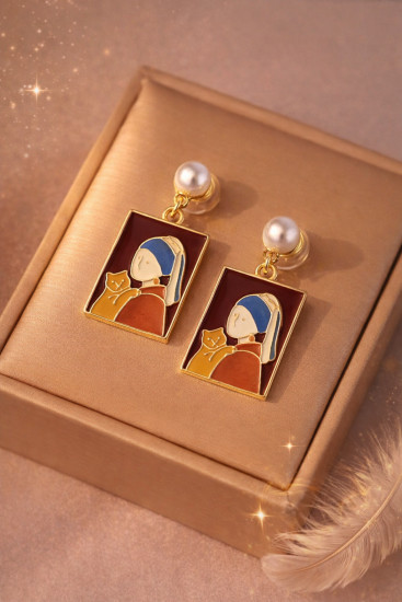 Серьги «Девушка с жемчужной серёжкой»