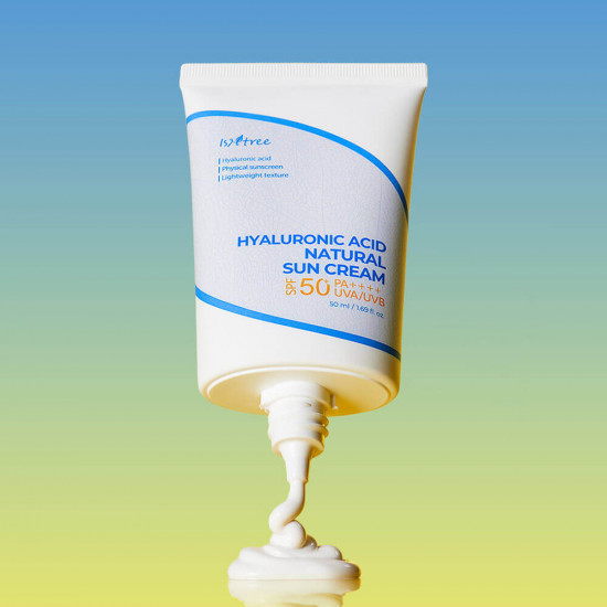 Минеральный солнцезащитный крем «Hyaluronic Acid Natural Sun Cream» SPF 50+