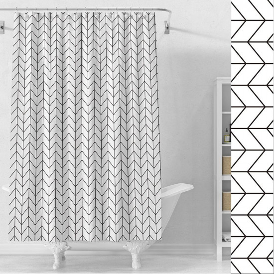 Водонепроницаемая шторка для ванной и душа «Елочка»