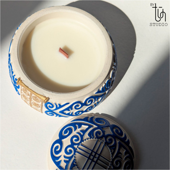 Ароматическая свеча «Юрта: небесный сапфир»