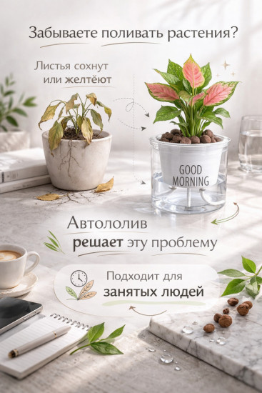 Горшок для цветов  «Good Morning»