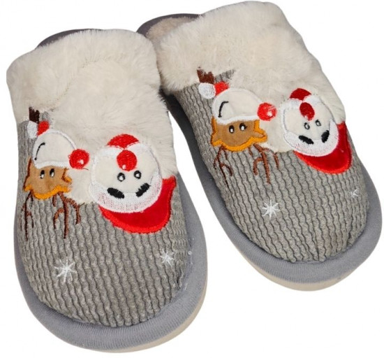 Тапочки домашние «Снеговик»