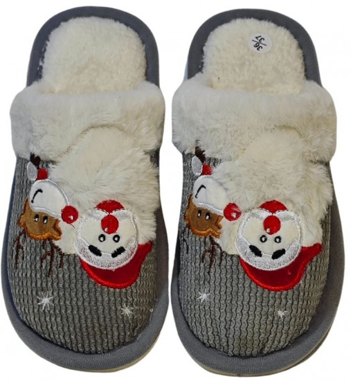 Тапочки домашние «Снеговик»