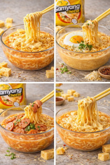 Набор лапши быстрого приготовления «Сырный корейский рамен с густым соусом Cheese»