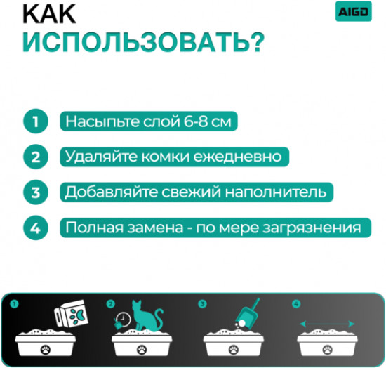 Комкующийся бентонитовый наполнитель